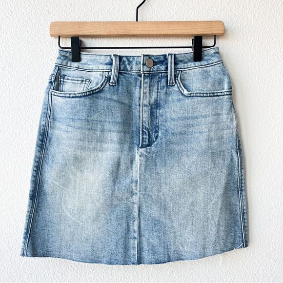 NWT Joe’s Jeans The HR Mini Skirt in Close Call Raw Hem Mini Denim 24 - Picture 2 of 6